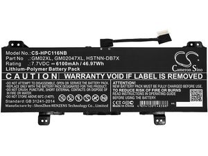 Akkumulátor HP Chromebook sorozat 11, 14, X360, 6100mAh, Li-Pol, 6100mAh, Li-Pol