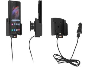 Brodit държач за кола за Samsung Galaxy Z Fold3 5G, без калъф, със запалка за цигари/USB зареждане