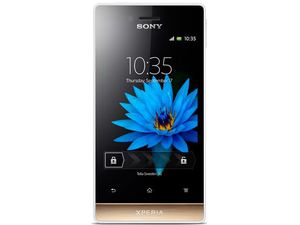 Sony Xperia miro (ST23i) - bílá/zlatá