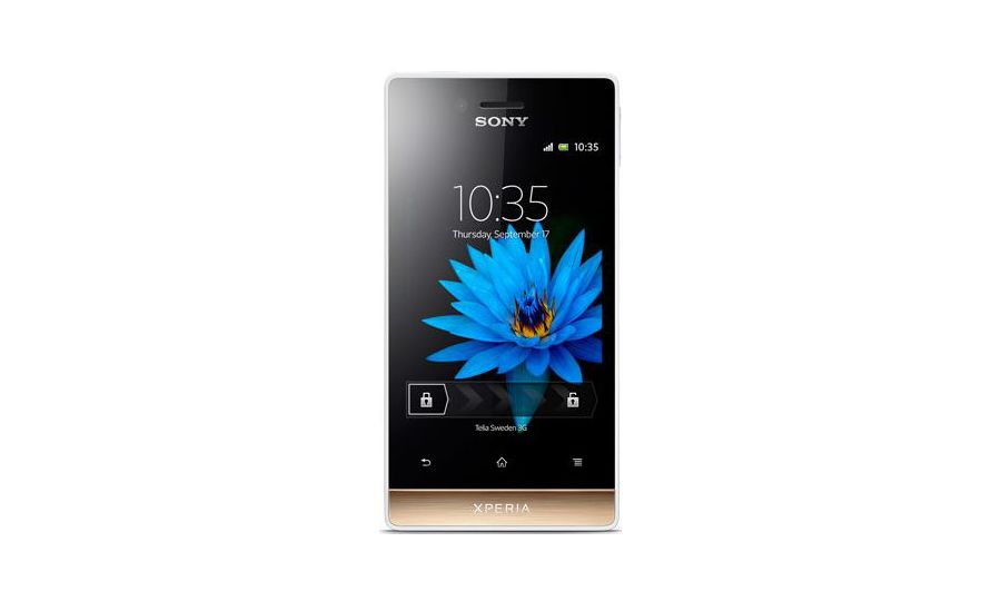 Sony Xperia miro (ST23i) - bílá/zlatá