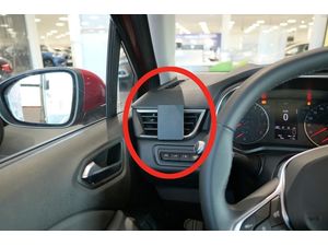 Brodit ProClip montážní konzole pro Renault Clio 20-24, vlevo na mřížku ventilace