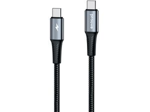 Proove WIREX PRO Kabel USB-C/USB-C,3A/60W, 480Mbps, 1.5m, Aluminiumlegierung, geflochten