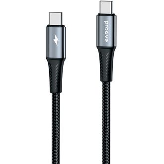 Kabel Proove WIREX PRO USB-C/USB-C, 3A/60W, 480Mbps, 1,5m, stop aluminium, oplot