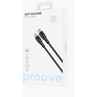 Kabel do szybkiego ładowania Proove SOFT SILICONE USB-C/USB-C, 60W/3A, 480Mbps, 2m, miękki w dotyku silikon