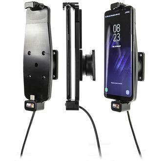 Brodit suport auto pentru Samsung Galaxy S10/S9/S8 și altele cu arc, cu brichetă / încărcare USB