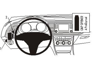 Brodit ProClip montážní konzole pro Seat Leon 13-20, vlevo pod mřížku ventilace