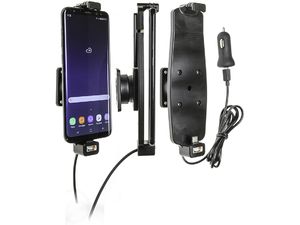 Brodit držák do auta na Samsung Galaxy S10+/S9+/S8+ a jiné, s pružinou,s nab. z cig.zapalovače/USB