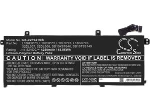 Батерия за Lenovo Thinkpad P43s, T490 и други, 3550 mAh, Li-Pol