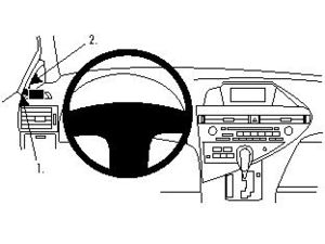 Brodit Suport de montare ProClip pentru Lexus RX Series 10-15, stânga pe stâlp