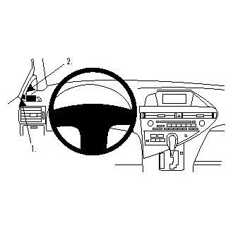 Brodit ProClip montážní konzole pro Lexus RX Series 10-15, vlevo na sloupek