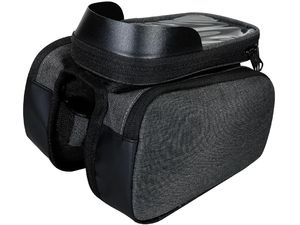 SAHOO mobiltelefon tok kerékpárvázhoz, árnyékolóval és oldalzsebekkel