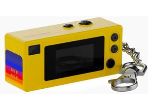 Mobilly Mini breloc cameră retro, galben