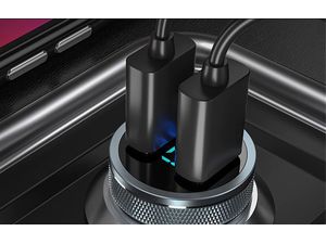 Mobilly Încărcător auto, 1xUSB-A+1xUSB-C, 36W, QuickCharge 3.0, PowerDelivery