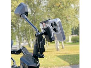 Brodit MOTO mobiltelefon-tartó 56-92 mm, kar 71 mm, tükör átmérője 10 mm