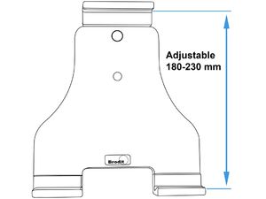 Brodit autótartó táblagéphez állítható, töltés nélkül, 180-230 mm