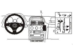 Brodit Монтажна скоба ProClip за Lexus IS Series 01-05, в центъра