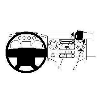 Brodit ProClip Ford Raptor 09-16/F 250/350/450/550/650/750/Excursion 11-16 (bez navigace), na střed