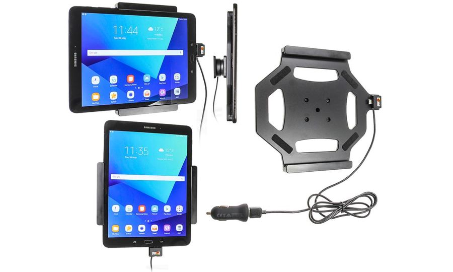 Brodit autós tartó Samsung Galaxy Tab S3 9.7 tok nélkül, töltéssel cig. öngyújtó/USB