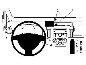 Brodit Монтажна скоба ProClip за Nissan Evalia 10-21/NV200 10-23, по средата