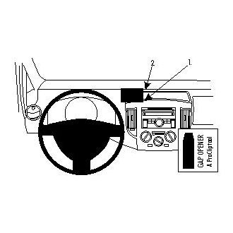 Brodit ProClip montážní konzole pro Nissan Evalia 10-21/NV200 10-23, na střed