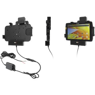 Brodit държач за Zebra ET40/ET45 8" без корпус, AMPS/VESA 75, с предпазен механизъм, скрито зареждане