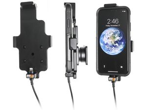 Brodit държач за кола за Apple iPhone Xs/X в калъф, със зареждане от запалка/USB
