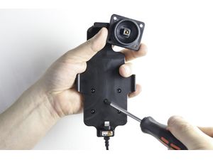 Brodit държач за кола за Apple iPhone Xs/X в калъф, със зареждане от запалка/USB