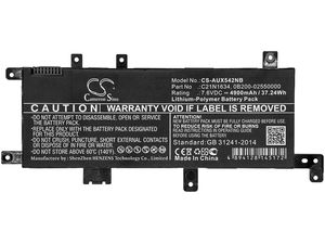 Akkumulátor Asus R542ua, Vivobook 15 X542bp, 4900mAh