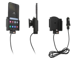 Brodit autós tartó Samsung Galaxy S22-hez, tok nélkül, cigiről töltéssel. öngyújtók / USB