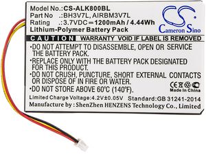 Akku für Autec Air A4, A6, A8 (entspricht AIRBM3V7L), 1200mAh