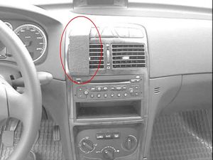 Brodit ProClip Halterung für Peugeot 307 01-09, Mitte links