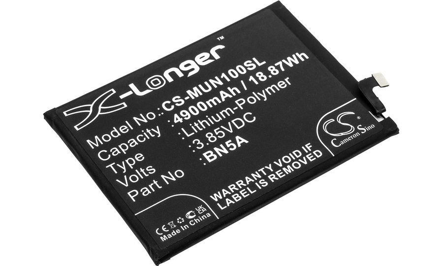 Akkumulátor Redmi Note 10, Note 11 és másokhoz, kapacitás 4900 mAh, Li-Pol