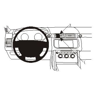 Brodit ProClip montážní konzole pro Land Rover Range Rover 13-18, na střed