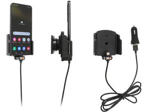 Brodit Autohalterung für Samsung Galaxy S22, im Gehäuse, verstellbar, mit CL/USB-Ladung