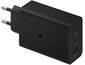 Samsung Power Adapter Trio 65W, utazási gyorstöltő kábel nélkül, fekete