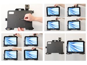 Brodit държач за Zebra ET80/ET85 без корпус, AMPS/VESA 75, заключващ се, без ремък за ръка