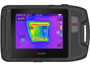 Aparat profesional portabil de termoviziune portabil Guide sensmart P120V, IR 120x90, ecran de 3.5", -20-400°C, Wi-Fi, P