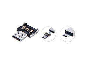 Adaptor MicroUSB OTG pentru conectarea unei unități flash, tastatură, mouse