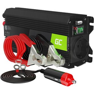 Green Cell Power Inverter PRO feszültség átalakító 12V-ról 230V-ra, 500W/1000W, módosított szinuszos