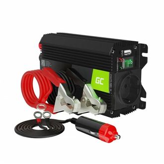 Convertor de tensiune Green Cell Power Inverter PRO de la 24V la 230V, 300W/600W, sinusoid modificat