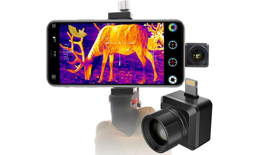 Xinfrared T2 Pro Wärmebildmonokular und mobile Wärmebildkamera 2in1, mit TACTICAL Halterung, iOS