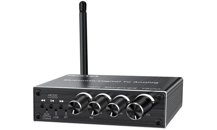 VAORLO Bluetooth 5.3 audio átalakító/vevő, RCA, 3,5 mm AUX, 6,5 mm AUX, USB