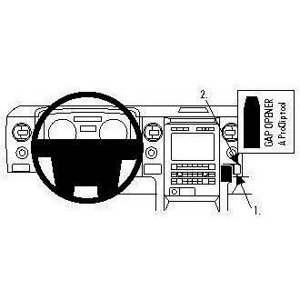 Brodit ProClip montážní konzole pro Ford F-Series 150 09-14/Lincoln Mark LT 10-15, na střed vpravo