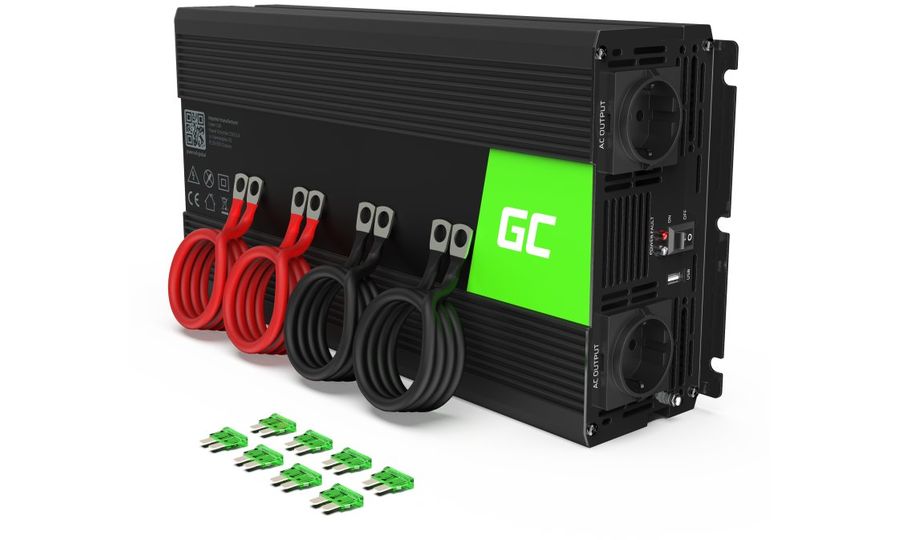 Green Cell Power Inverter 24V - 230V, 2000W/4000W, módosított szinuszos