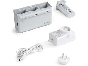 Încărcător rapid Potensic cu 3 poziții pentru Atom 4K SE 60W More Power, kit cu adaptor AC și 1x baterie