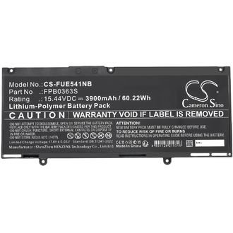 Akku für Fujitsu LIFEBOOK E5413, LIFEBOOK U7312 und andere, 3900 mAh, Li-Pol