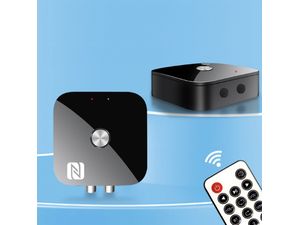 VAORLO Bluetooth 5.3 audio přijímač, NFC, 3,5mm AUX, RCA, USB + dálkové ovládání