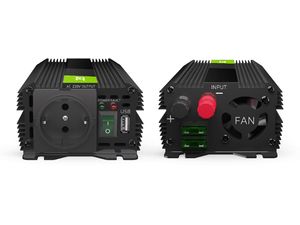 Green Cell Инвертор на мощност PRO Преобразувател на напрежение от 24V на 230V, 500W/1000W, модифицирана синусоида