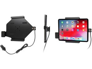 Brodit držák do auta na Apple iPad Pro 11" (2020/2018), bez pouzdra, nabíjení CL/USB, s jištením