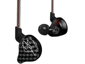 KZ ZST, hibrid HiFi fejhallgató mikrofonnal, fekete/szürke